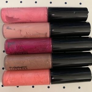 MAC Lipglass x5
